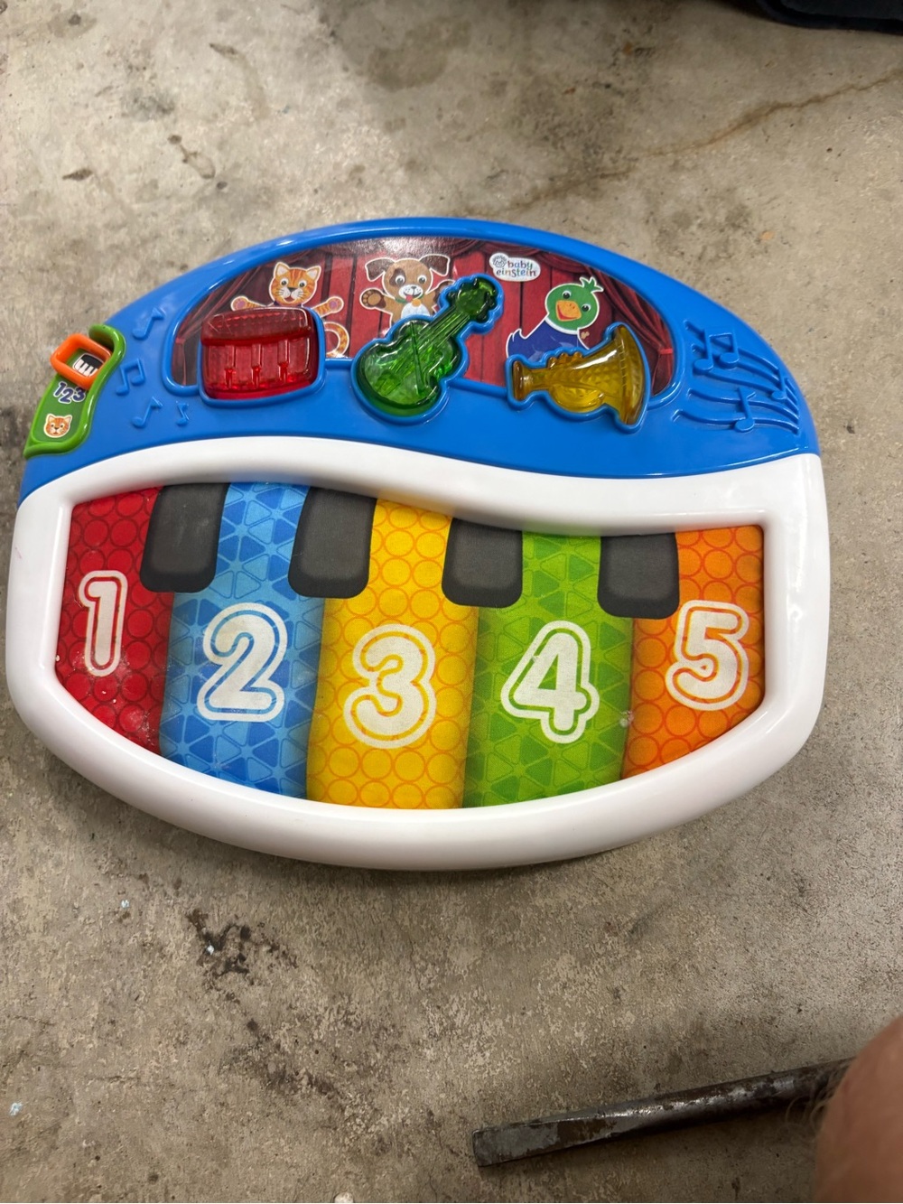 Baby Einstein Musical Toy Piano, Numbers & Letters Theme, Multicolor